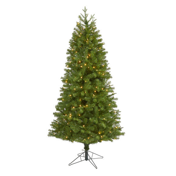 6.5' Vancouver Spruce Artificial Christmas Tree with 250 Warm White Lights