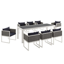 Load image into Gallery viewer, Stance 9 Piece Outdoor Patio Aluminum Dining Set by Modway
