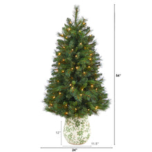 Load image into Gallery viewer, 4.5' West Virginia Mountain Pine Artificial Christmas Tree w/ 100 Clear Lights
