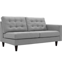 Load image into Gallery viewer, Empress 2 Piece Upholstered Fabric Left Facing Bumper Sectional by Modway
