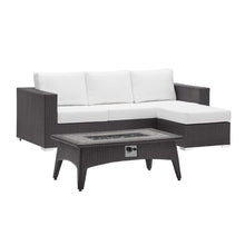 Load image into Gallery viewer, Convene 3 Piece Set Outdoor Patio with Fire Pit by Modway
