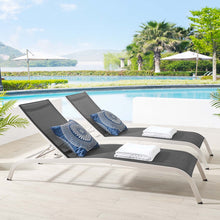 Load image into Gallery viewer, Savannah Outdoor Patio Mesh Chaise Lounge Set of 2 by Modway
