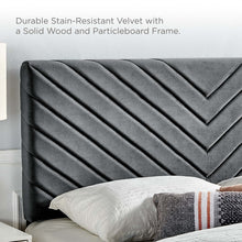 Load image into Gallery viewer, Alyson Angular Channel Tufted Performance Velvet King / California King Headboard by Modway

