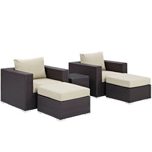 Load image into Gallery viewer, Convene 5 Piece Outdoor Patio Sectional Set by Modway
