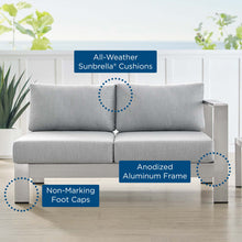 Load image into Gallery viewer, Shore Sunbrella¨ Fabric Aluminum Outdoor Patio Right-Arm Loveseat by Modway
