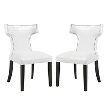 Load image into Gallery viewer, Curve Vinyl Dining Chair Set of 2 by Modway
