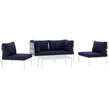 Load image into Gallery viewer, Harmony 5 Piece Outdoor Patio Aluminum Sectional Sofa Set by Modway
