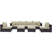 Load image into Gallery viewer, Convene 8 Piece Outdoor Patio Sectional Set by Modway
