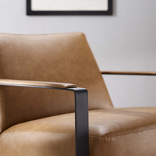 Load image into Gallery viewer, Seg Vegan Leather Accent Chair by Modway
