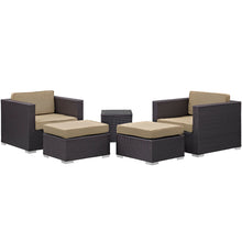 Load image into Gallery viewer, Convene 5 Piece Outdoor Patio Sectional Set by Modway
