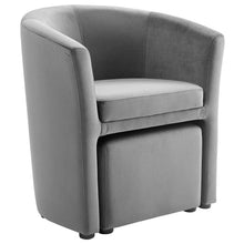 Load image into Gallery viewer, Divulge Performance Velvet Arm Chair and Ottoman Set by Modway
