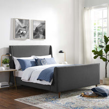 Load image into Gallery viewer, Aubree Upholstered Fabric Queen Sleigh Platform Bed by Modway
