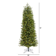 Load image into Gallery viewer, 6.5&#39; Slim Colorado Mountain Spruce Artificial Christmas Tree
