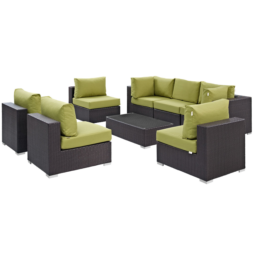 Convene 8 Piece Outdoor Patio Sectional Set by Modway