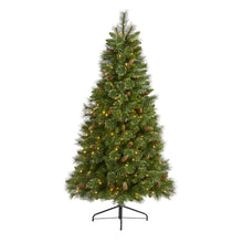 Load image into Gallery viewer, 6' Golden Tip Washington Pine Artificial Christmas Tree with 250 Clear Lights
