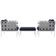 Load image into Gallery viewer, Harmony 3 Piece Outdoor Patio Aluminum Sectional Sofa Set by Modway

