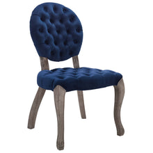Load image into Gallery viewer, Exhibit French Vintage Dining Performance Velvet Side Chair by Modway
