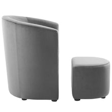 Load image into Gallery viewer, Divulge Performance Velvet Arm Chair and Ottoman Set by Modway
