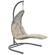 Load image into Gallery viewer, Landscape Hanging Chaise Lounge Outdoor Patio Swing Chair by Modway
