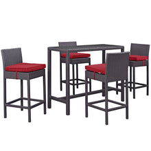 Load image into Gallery viewer, Convene 5 Piece Outdoor Patio Pub Set by Modway
