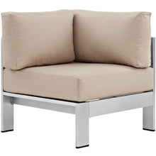 Load image into Gallery viewer, Shore Outdoor Patio Aluminum Corner Sofa by Modway

