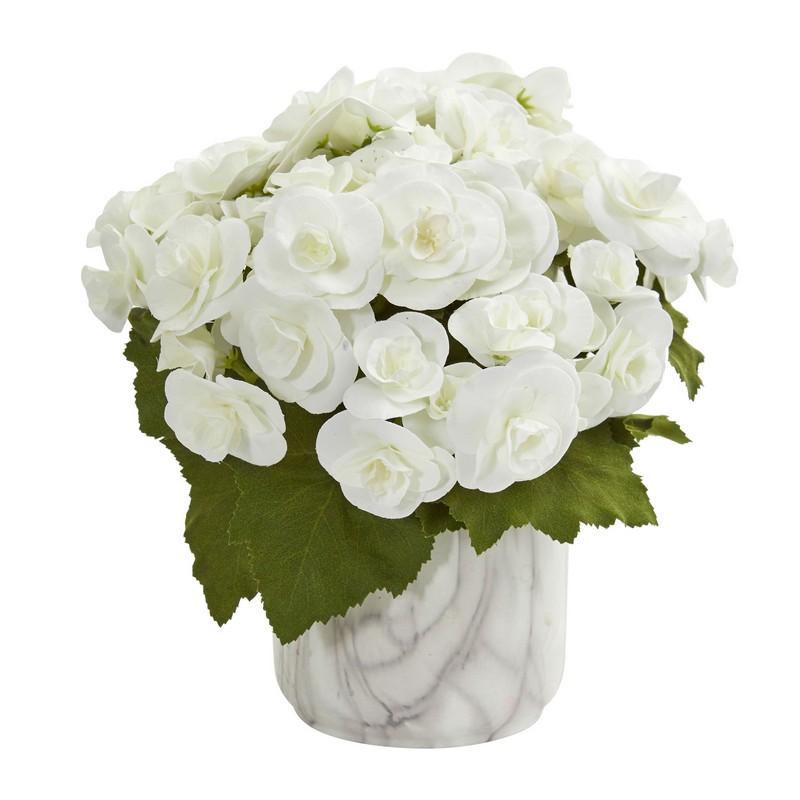 Begonia Artificial Arrangement in Vase
