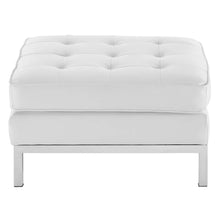 Load image into Gallery viewer, Loft Tufted Vegan Leather Ottoman by Modway
