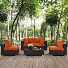 Load image into Gallery viewer, Convene 5 Piece Outdoor Patio Sectional Set by Modway

