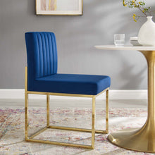 Load image into Gallery viewer, Carriage Channel Tufted Sled Base Performance Velvet Dining Chair by Modway

