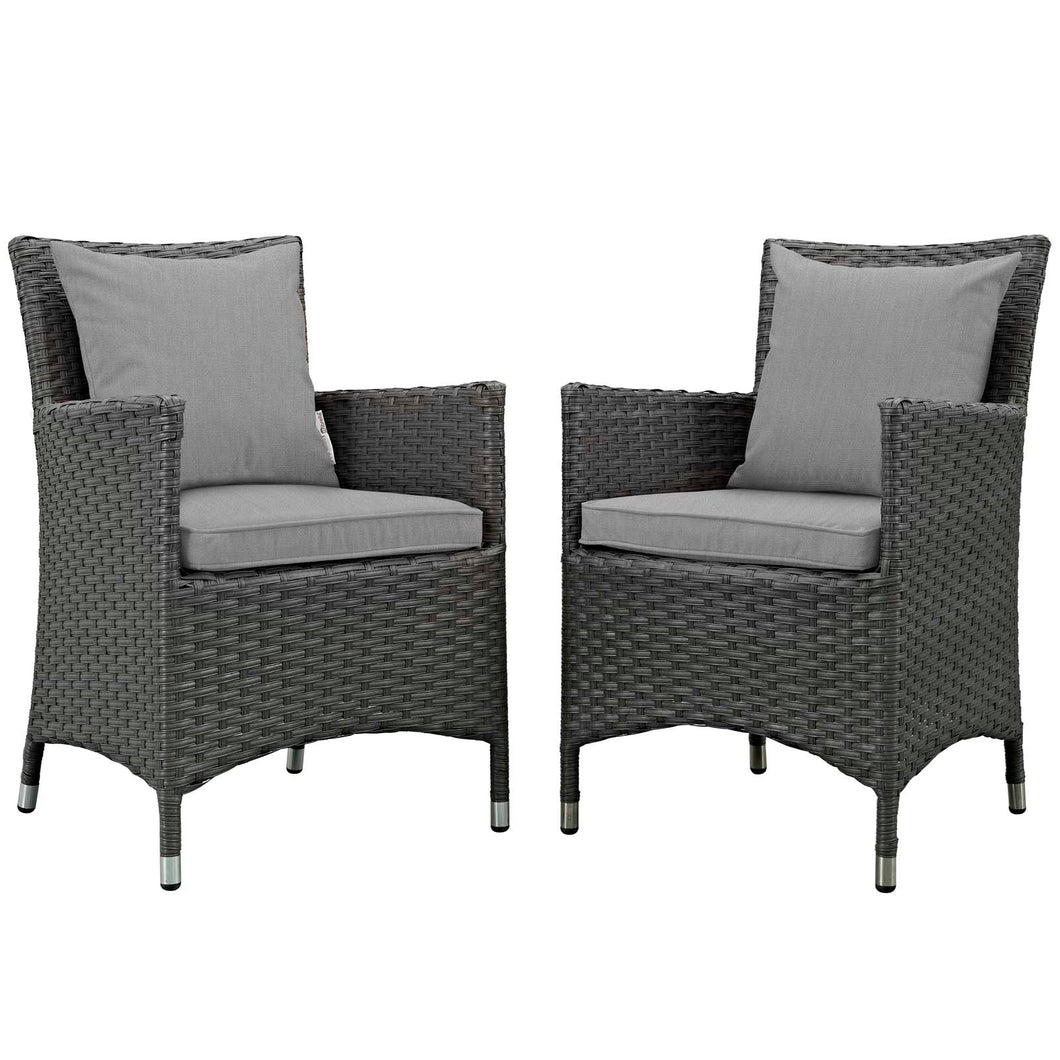 Sojourn 2 Piece Outdoor Patio Sunbrella¨ Dining Set by Modway