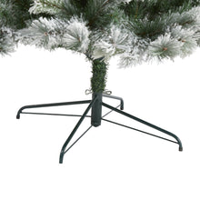 Load image into Gallery viewer, 9&#39; Flocked Oregon Pine Artificial Christmas Tree with 600 Clear Lights
