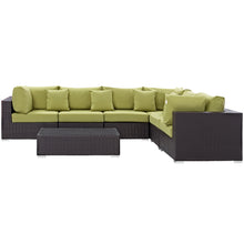 Load image into Gallery viewer, Convene 7 Piece Outdoor Patio Sectional Set by Modway
