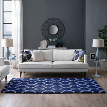 Load image into Gallery viewer, Solvea Moroccan Trellis 5x8 Shag Area Rug by Modway
