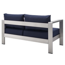 Load image into Gallery viewer, Shore Sunbrella¨ Fabric Aluminum Outdoor Patio Left-Arm Loveseat by Modway
