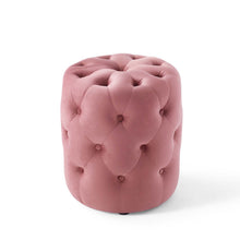 Load image into Gallery viewer, Amour Tufted Button Round Performance Velvet Ottoman by Modway
