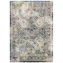 Load image into Gallery viewer, Success Jacinda Distressed Vintage Floral Vintage Medallion 5x8 Area Rug by Modway
