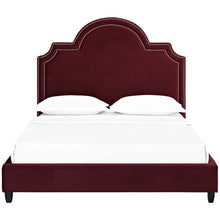 Load image into Gallery viewer, Primrose Performance Velvet Queen Platform Bed by Modway

