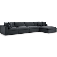 Load image into Gallery viewer, Commix 5 Piece Down Filled Overstuffed Sectional Sofa Set by Modway
