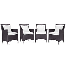 Load image into Gallery viewer, Convene 4 Piece Outdoor Patio Dining Set by Modway
