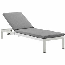 Load image into Gallery viewer, Shore Outdoor Patio Aluminum Chaise with Cushions by Modway
