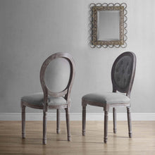Load image into Gallery viewer, Arise Vintage French Upholstered Fabric Dining Side Chair Set of 2 by Modway
