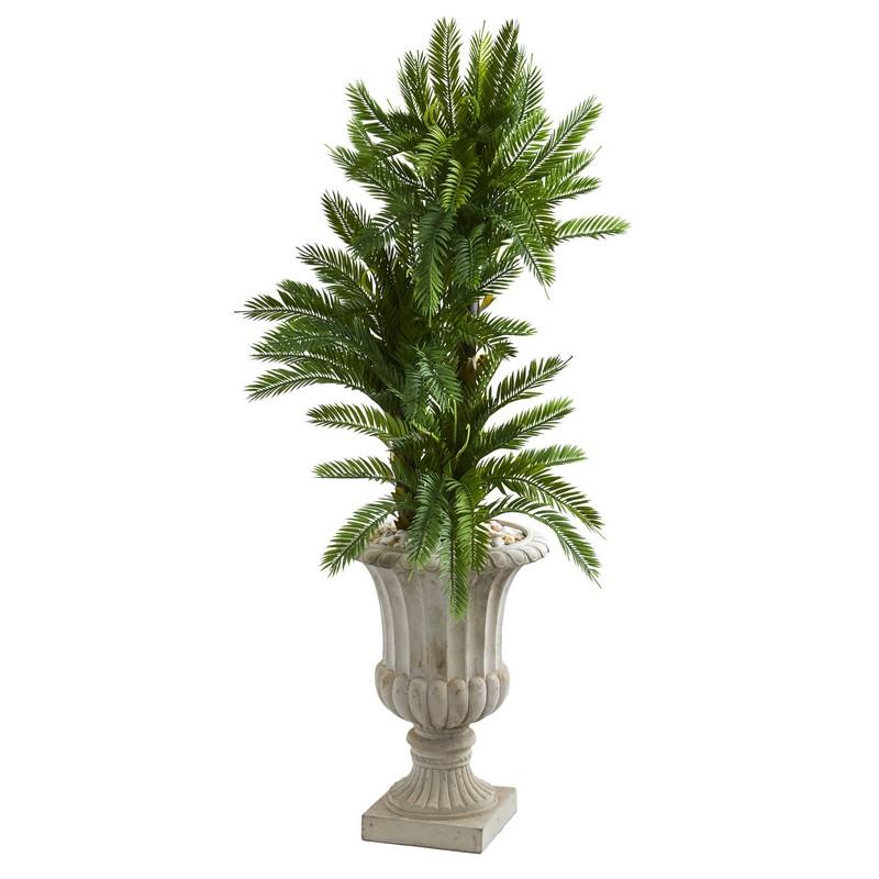 4.5' Triple Cycas Artificial Plant in Urn
