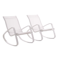 Load image into Gallery viewer, Traveler Outdoor Patio Mesh Sling Rocking Lounge Chair Set of 2 by Modway
