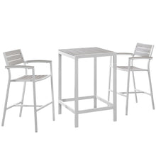 Load image into Gallery viewer, Maine 3 Piece Outdoor Patio Dining Set by Modway
