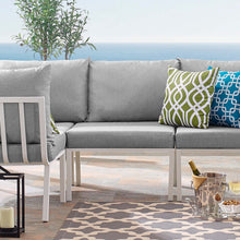 Load image into Gallery viewer, Riverside Outdoor Patio Aluminum Armless Chair by Modway
