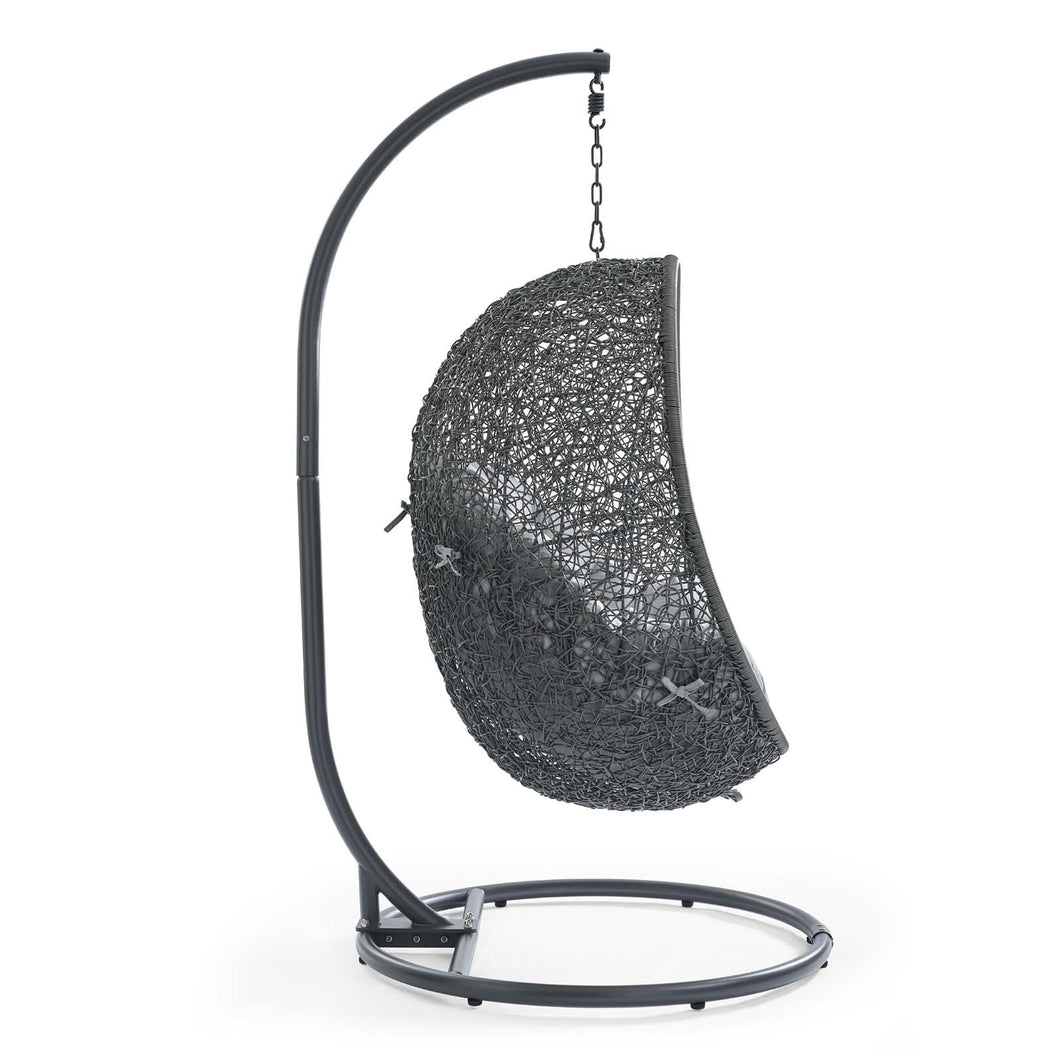 Hide Outdoor Patio Sunbrella¨ Swing Chair With Stand by Modway
