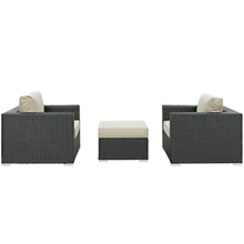 Load image into Gallery viewer, Sojourn 3 Piece Outdoor Patio Sunbrella¨ Sectional Set by Modway

