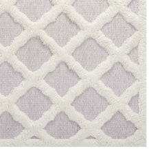 Load image into Gallery viewer, Whimsical Regale Abstract Moroccan Trellis Shag 5x8 Area Rug by Modway

