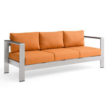 Load image into Gallery viewer, Shore Outdoor Patio Aluminum Sofa by Modway

