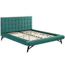 Load image into Gallery viewer, Julia Biscuit Tufted Performance Velvet Queen Platform Bed by Modway
